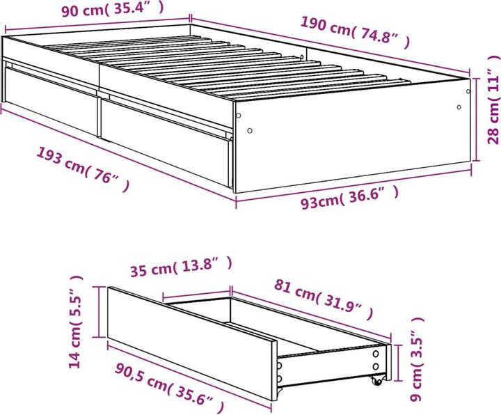 Immagine prodotto VidaXL Khai (90 x 190 cm)