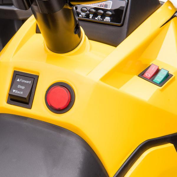 Image du produit Homcom Quad électrique ATV Véhicule pour enfants avec feux avant LED et MP3 USB (12 V)