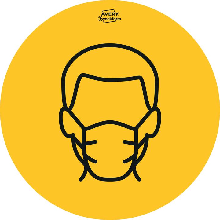 Actual product image Avery Notice labels set Ø 200 mm, 10 sheets