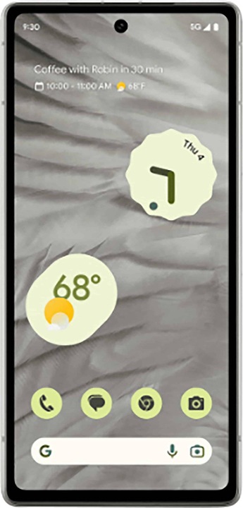 Productafbeelding Google Pixel 7a (128 GB, Sneeuw, 6.10", SIM + eSIM, 64 Mpx, 5G)