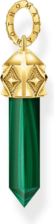 Produktbild Thomas Sabo Anhänger grüner Malachit in Kristallform vergoldet (Silber 925)