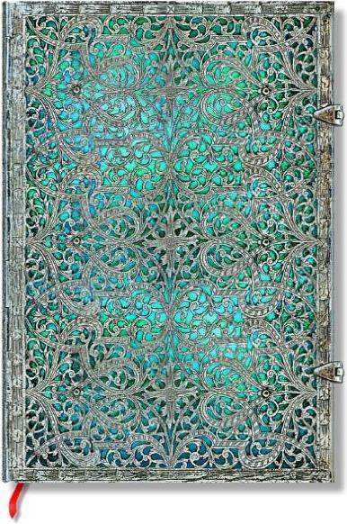 Image du produit Paperblanks Maya blue - carnet de notes (Spécial, À rayures, Couverture rigide)