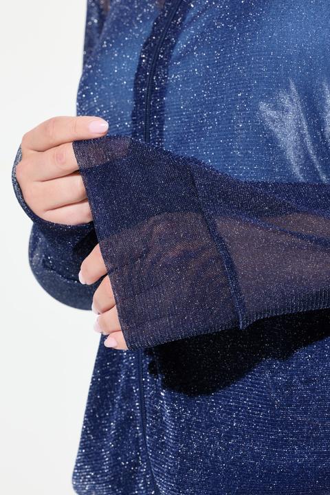 Produktbild Miamoda Blouson, Mesh mit Glitzer, Langarm (54)