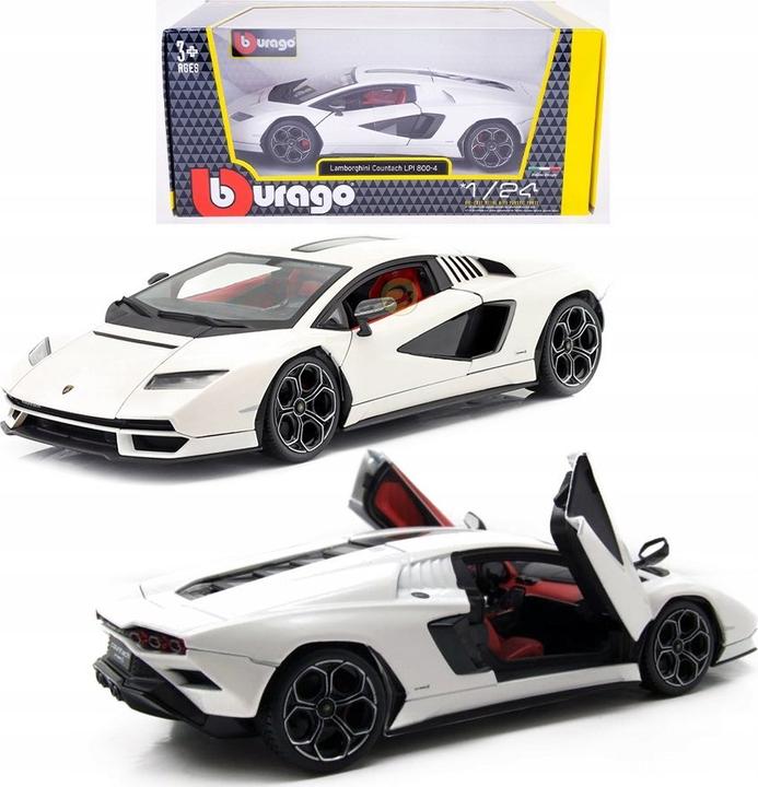 Productafbeelding Bburago Lamborghini Countach LPI 800-4 1/24 wit