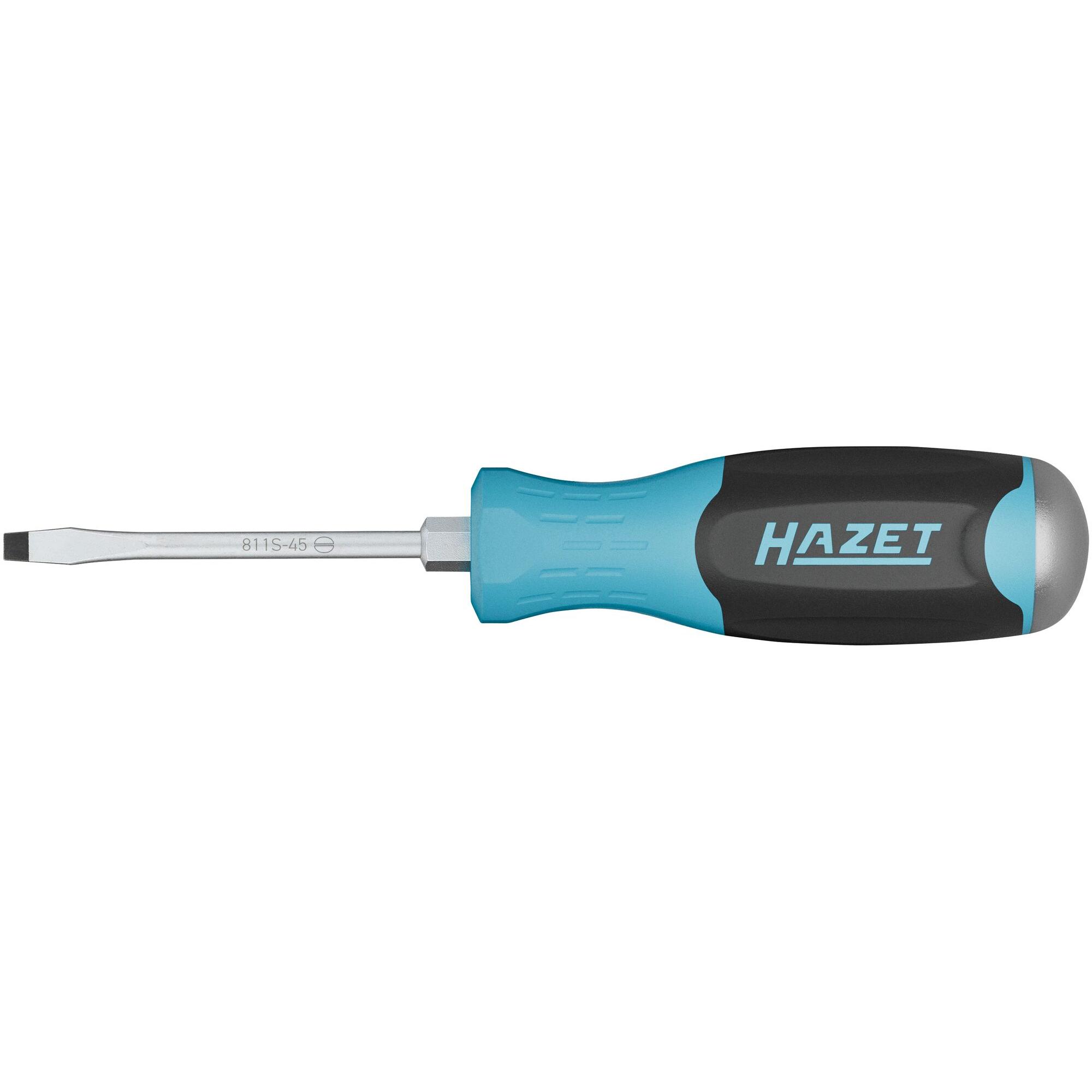 HAZET, Schraubenzieher, Schraubendreher 811S-45 ∙ Schlitz Profil ∙ SW 0,8 x 4,5 mm