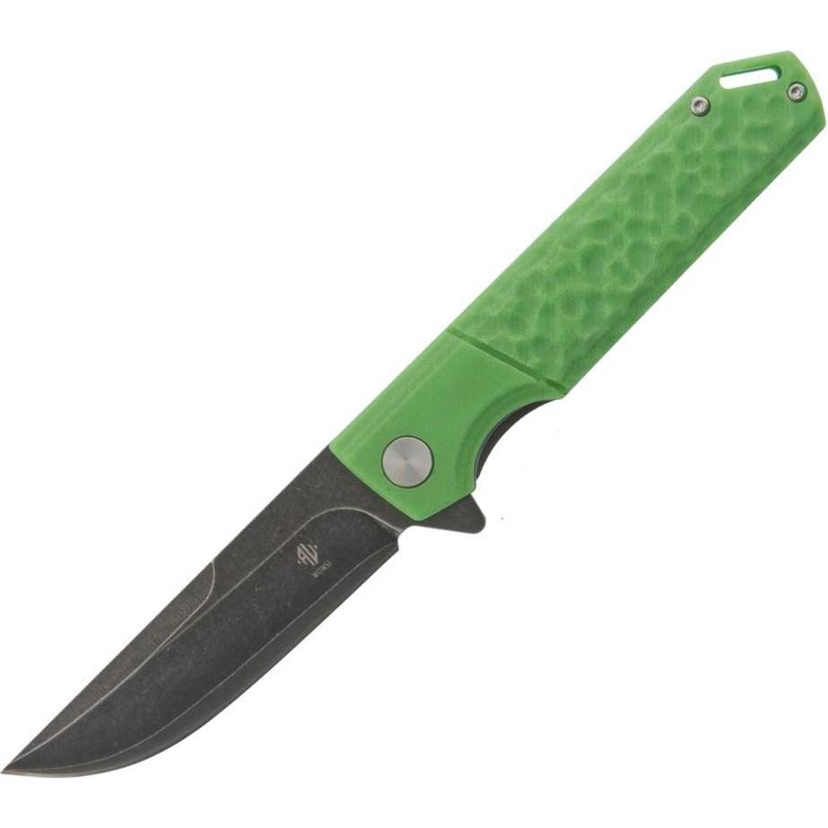No Name, Mehrzweckmesser, Womsi Wasp Grün G10 S90V Messer