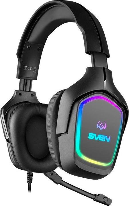 Produktbild Sven Kopfhörer mit Mikrofon Gaming-Kopfhörer mit Mikrofon AP-U750MV, schwarz (USB, RGB)