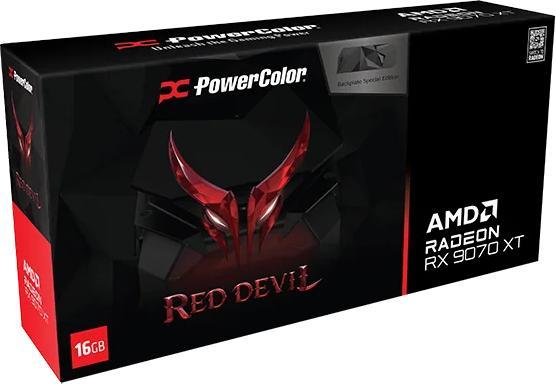 Actual product image Powercolor Red Devil Radeon RX 9070 XT Special Edition (16 GB, GDDR6)