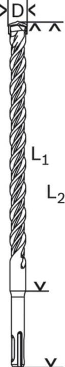 Produktbild Bosch Professional Zubehör Hammerbohrer SDS plus-5, 15 x 100 x 165 mm (15 mm)