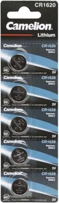 Pilha LITHIUM 1620 3.0 V - 60 mAh (5 St. / Blisterverpackung) (5 Stk., CR1620, 60 mAh)