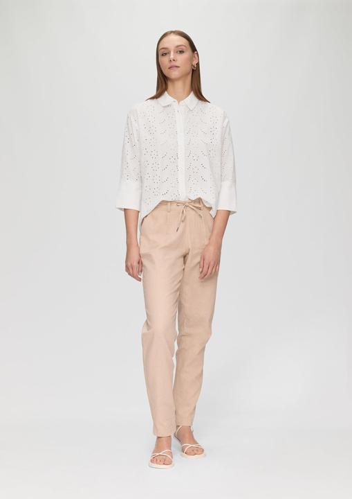 Produktbild s.Oliver Bluse Oversize-Bluse aus Broderie Anglaise (44)