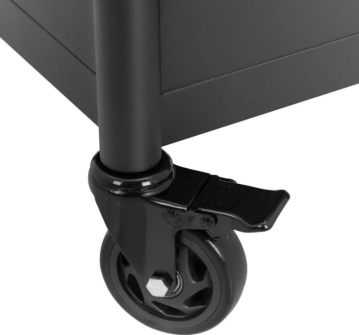 Produktbild Physa Tattoo-Workstation mobil 4 Steckdosen 2 USB-Anschlüsse 4 Schubladen Arbeitswagen