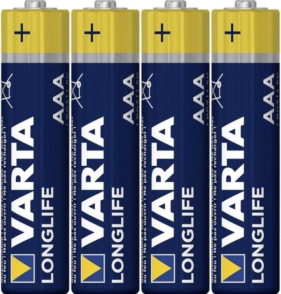 Productafbeelding Varta Longlife (4 Pcs., AAA, 1200 mAh)