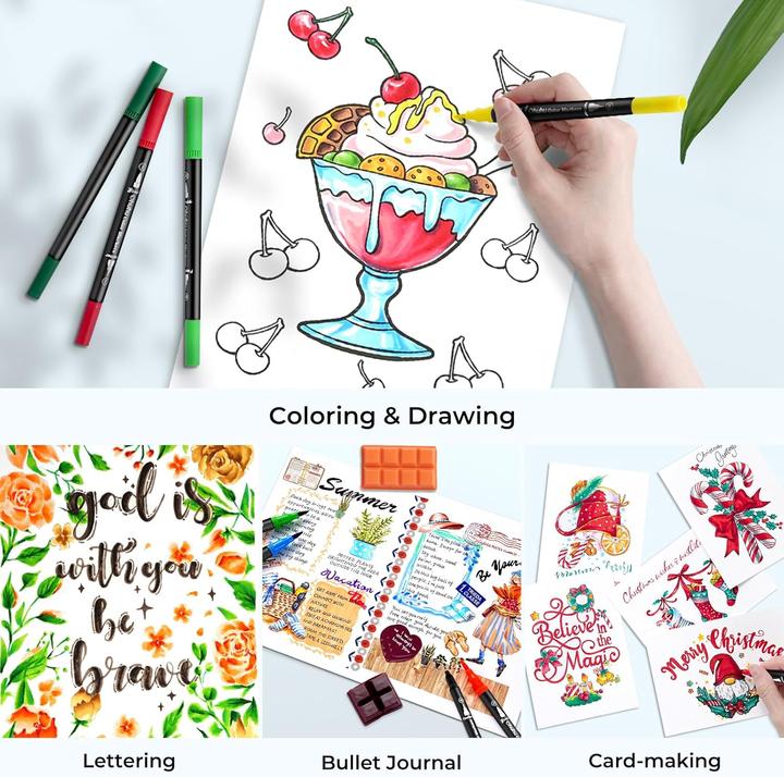 Image du produit Ohuhu Crayons à pinceau Maui (Multicolore, 120 x)