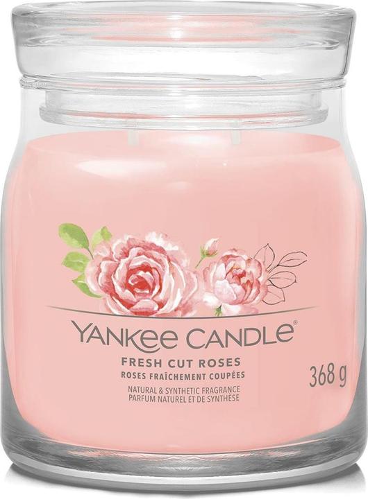 Yankee Candle Duftkerze Fresh Cut Roses Signature Medium Jar