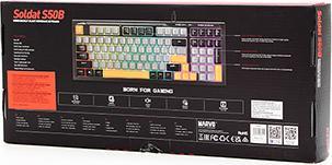 Actual product image Marvo SOLDAT S50B Tastatur verkabelt (USB) US, schwarz (US, Cable)