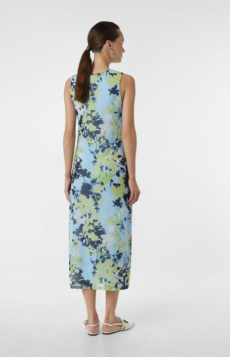 Image du produit Comma Kleid Langes Mesh-Kleid mit Viskosefutter und Raffung (40)