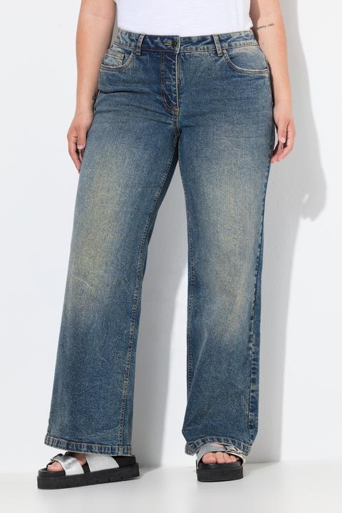 Image du produit Angel of Style Jean Nora jambe large, délavage tendance (42)