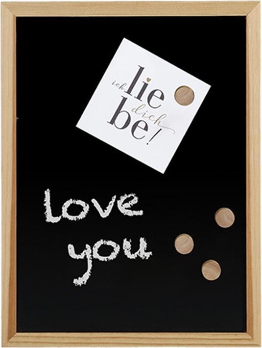 Actual product image Zeller Present Chalkboard/magnetic board, metal/pine (Combination board, 40 x 30 cm)