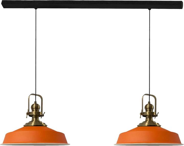 Bamyum Asletl Pendelleuchte Orange x2 Flamme (E27)