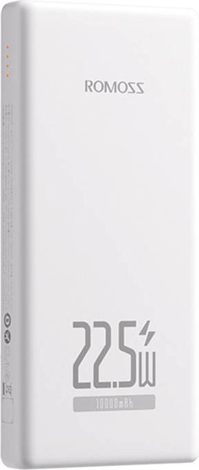Actual product image Romoss Powerbank PRC10 10000mAh 22.5W (white) (10000 mAh, 22.50 W, 37 Wh)
