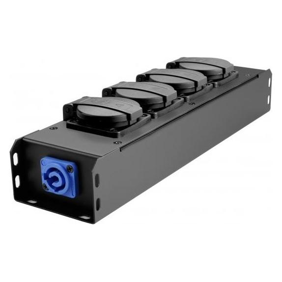 Adam Hall Bianco Ciabatta Multipresa, Distributore Di Energia (4X, Cee 7/4, 1.50 M)