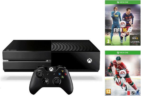 Immagine prodotto Microsoft Xbox One 500GB + FIFA 16 e NHL 16