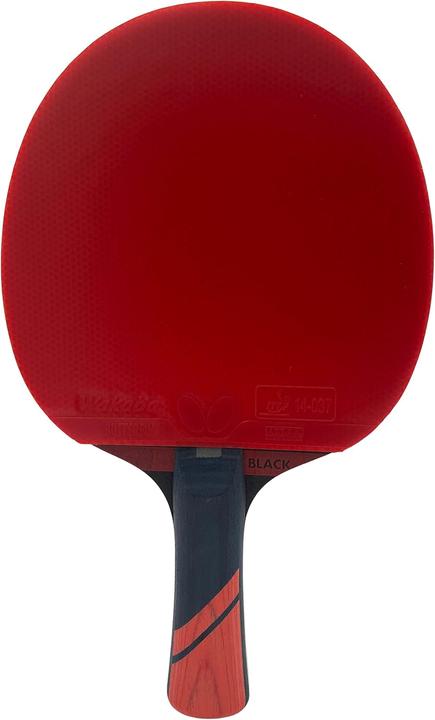 Actual product image Butterfly Dimitrij Ovtcharov Black Tischtennisschläger mit ITTF Belag & Tischtennishülle