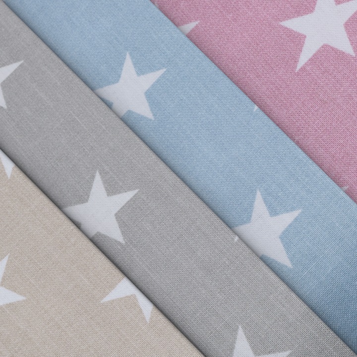 Actual product image VBS Cotton fabric "Stars pastel", 145 cm, 158 g/rm, by the metre