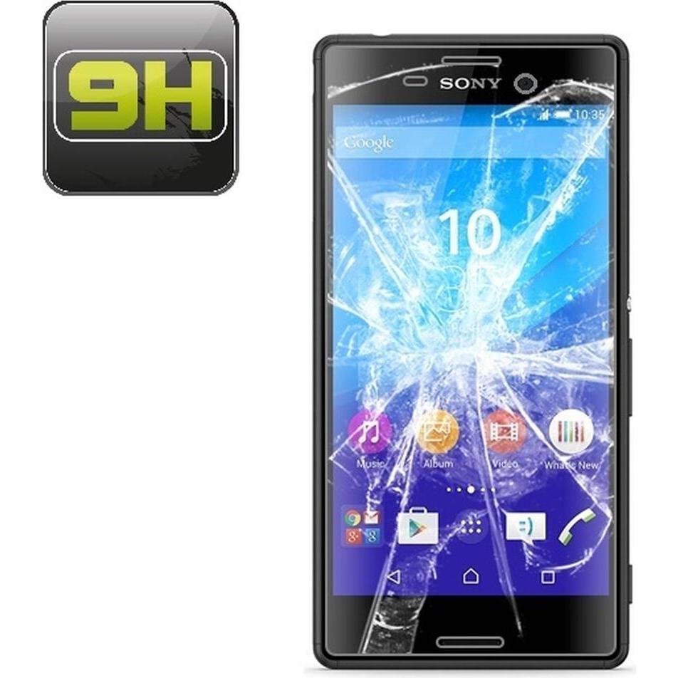Protectorking 3x echtes Tempered 9H Panzerhartglas 3D KLAR (3 Stück, Sony Xperia M4 Aqua), Smartphone Schutzfolie, Trans...