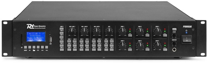 Actual product image Power Dynamics Amplifier Pro PRM606 100 V, 6 X 60 W (Amplifier)