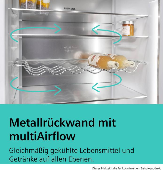 Produktbild Siemens KG49NVXCG, Freistehende Kühl-Gefrier-Kombination mit Gefrierbereich unten (440 l)
