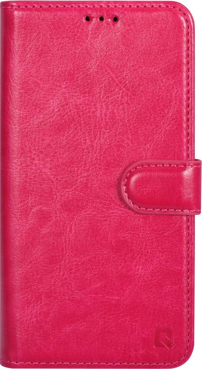 Actual product image UNIQ Accessory Case iPhone 15 - Book Case faux leather hot pink No.707 (Apple iPhone 15)