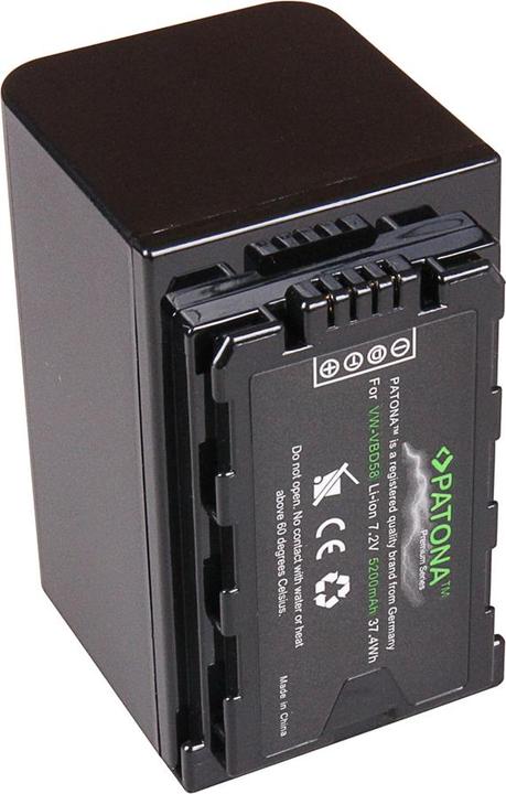 Productafbeelding Patona Premium batterij voor. Panasonic VW-VBD29 VW-VBD58 AG-VBR59 VBR89 VBR118 (Batterij van de camera)