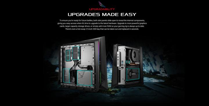 Produktbild ASUS ROG Huracan G21CN-CH010T (Intel Core i7-8700, 16 GB, 512 GB, GeForce GTX 1080)