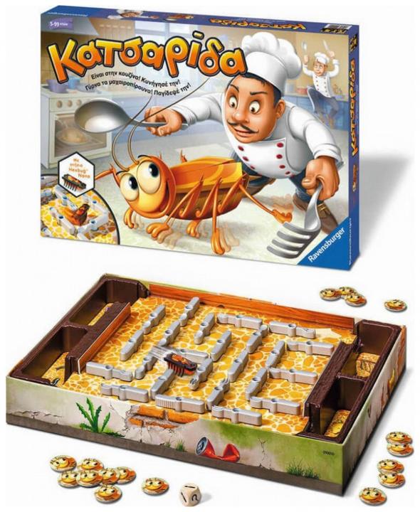 Actual product image Ravensburger Cockroach Board Game for 2-4 Players 5+ Years 21338 (Greek, 2 - 4 Players)
