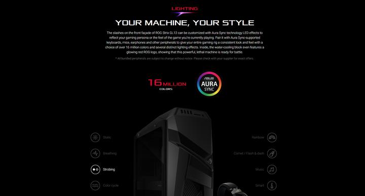 Actual product image ASUS ROG Strix GL12CM-CH010T (512 GB, 32 GB, Intel Core i7-8700K, GeForce GTX 1080)