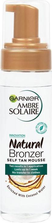 Productafbeelding Garnier Ambre Solaire Natuurlijke Bronzer Zelfbruinende Mousse (Zelfbruinende doek, 200 ml)