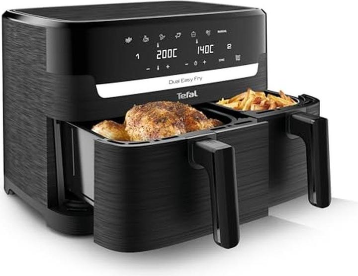Image du produit Tefal EY9018 Dual Easy Fry Doppelkammer Heissluftfritteuse