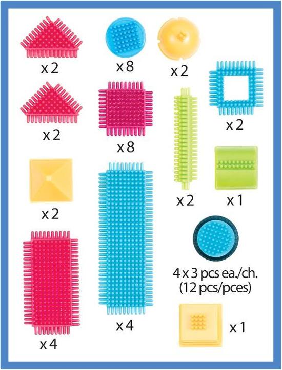 Produktbild Bristle Blocks 50 Teile im Eimer