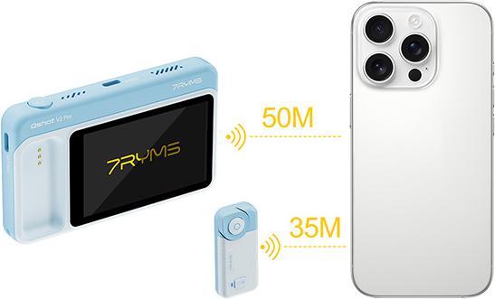 Actual product image 7Ryms Qshot V2 PRO Wireless Phone Monitor Screen Blue
