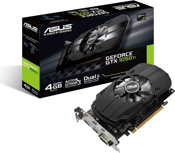 Actual product image ASUS PHOENIX GeForce GTX 1050 Ti 4G (4 GB)