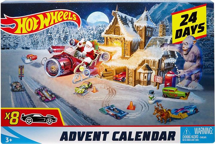 Actual product image Hot Wheels Advent calendar