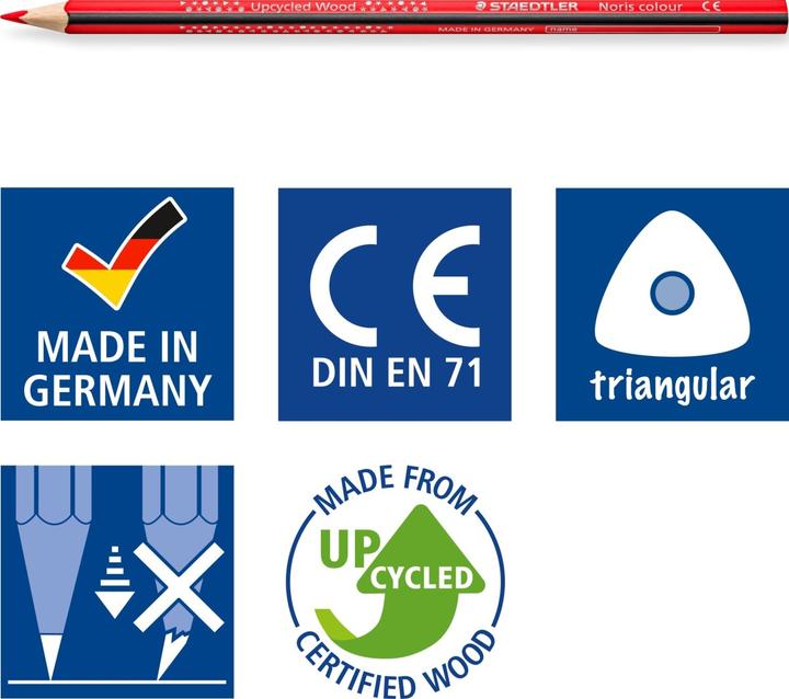 Immagine prodotto Staedtler Matita colorata triangolare Noris colour, confezione in cartone da 144 pezzi (144 x)