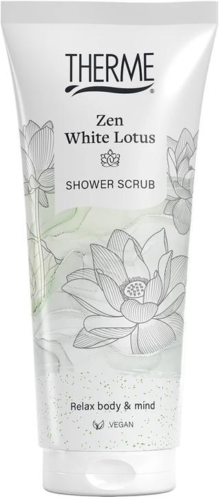 Productafbeelding Therme Shower Scrub Zen White Lotus A Refreshing Body Scrub For A Soothing Shower Experience (200 ml)