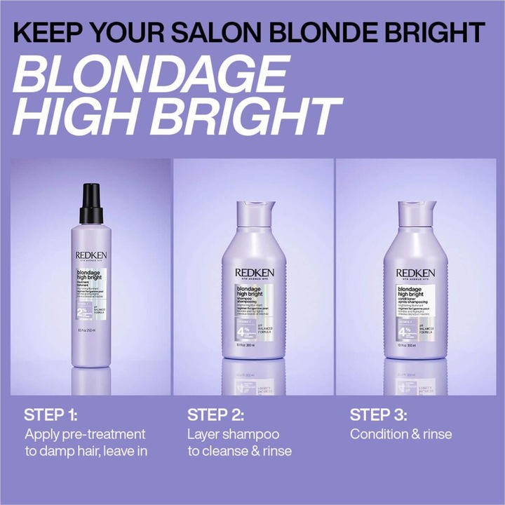 Produktbild Redken Blondage High Bright (300 ml, Flüssiges Shampoo)