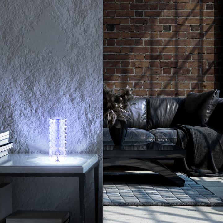 Image du produit Briloner Akku RGB-LED lampe de table, aspect cristal, transparent, 1xLED/2,3W