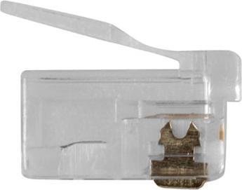 Actual product image ACT RJ12 (6P/6C) modulaire connector for flat cable. Unit: Bag 25 pcs