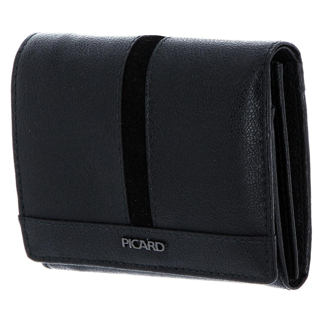Picard, Damen, Portemonnaie, Marie 1 Flap Wallet, Schwarz