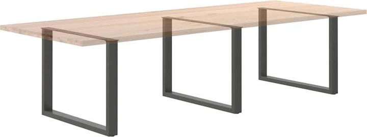 Immagine prodotto vidaXL Gambe per tavolino a U 2 pz. Gamba del tavolo in acciaio antracite 100x(72-73) cm